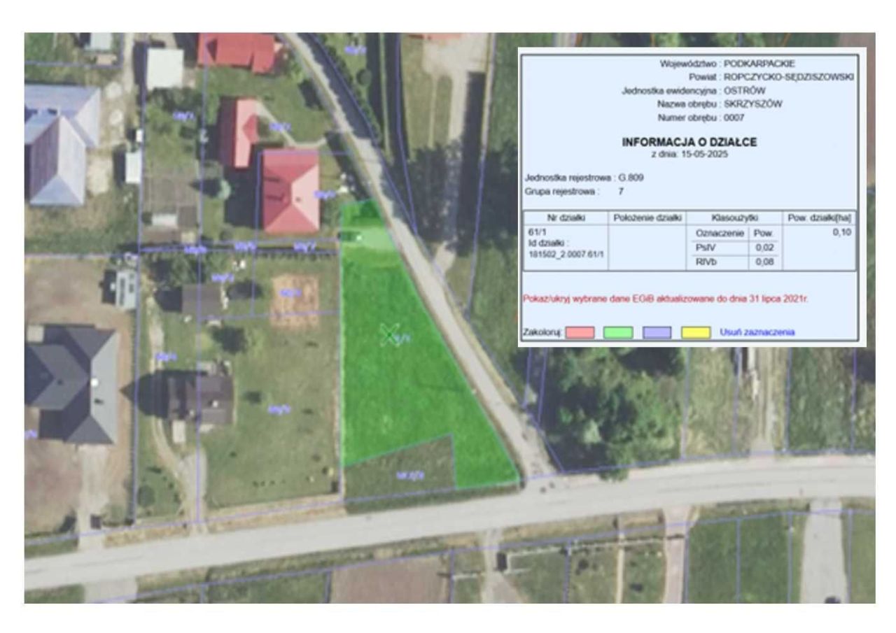 Działka rolno-budowlana Skrzyszów