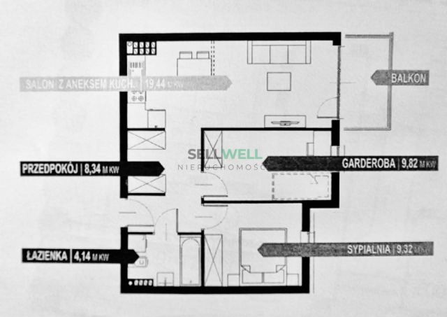 Mieszkanie 3-pokojowe Wrocław Klecina, ul. Dożynkowa. Zdjęcie 17