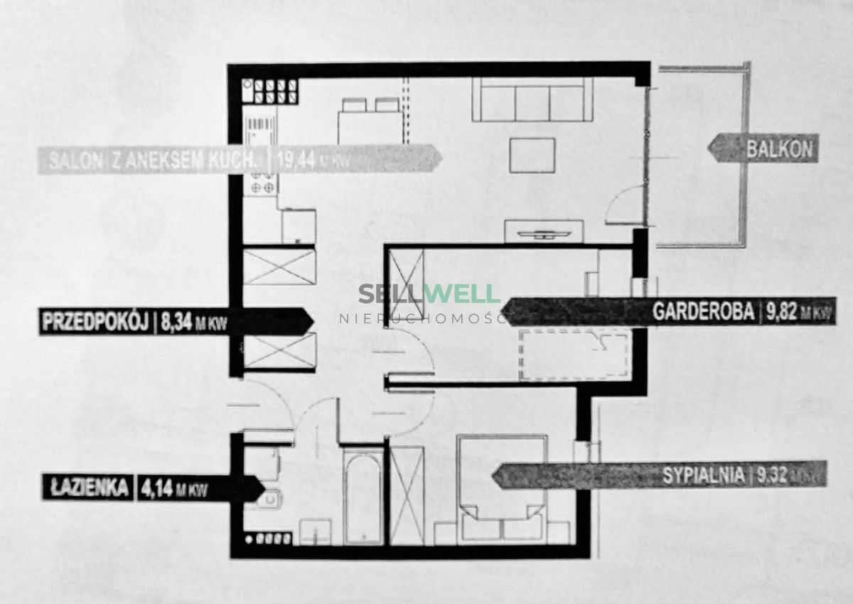 Mieszkanie 3-pokojowe Wrocław Klecina, ul. Dożynkowa. Zdjęcie 17