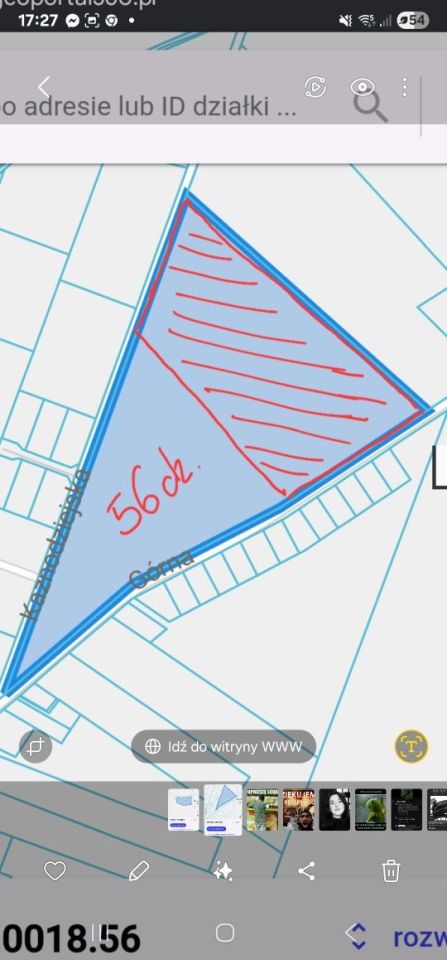 Działka rolna Nowa Chełmża