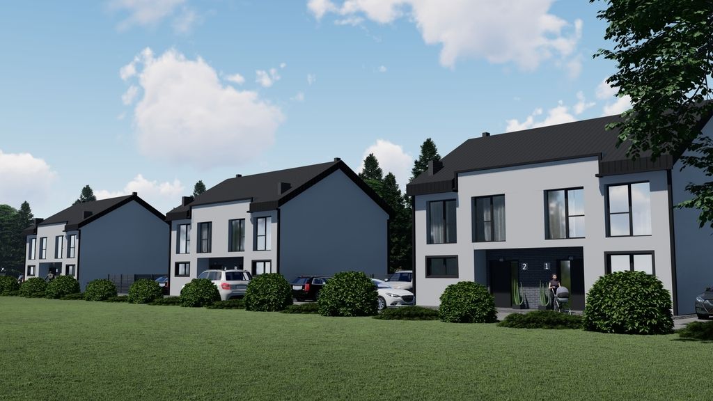 bliźniak, 4 pokoje Strażów