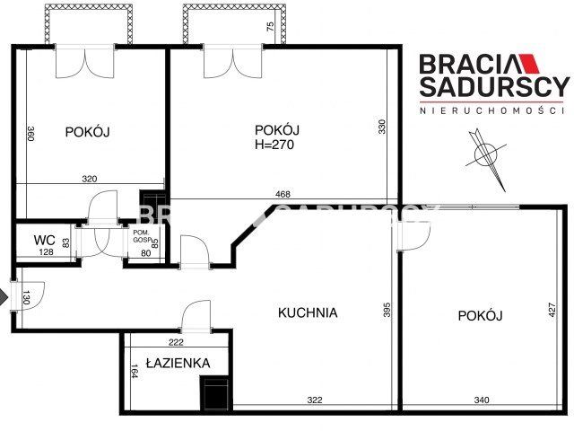 Mieszkanie 3-pokojowe Kraków Nowa Huta, os. Centrum C. Zdjęcie 35