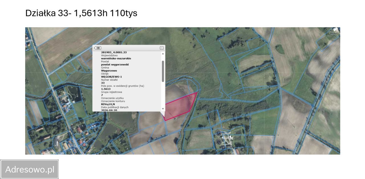Działka rolna Węgorzewo, ul. Armii Krajowej. Zdjęcie 5