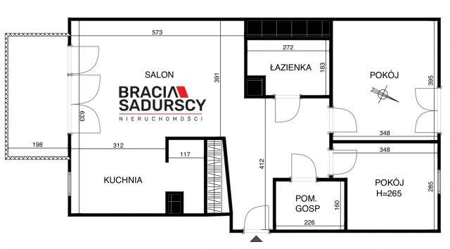 Mieszkanie 3-pokojowe Kraków Prądnik Biały, os. Wolfganga Amadeusa Mozarta. Zdjęcie 21