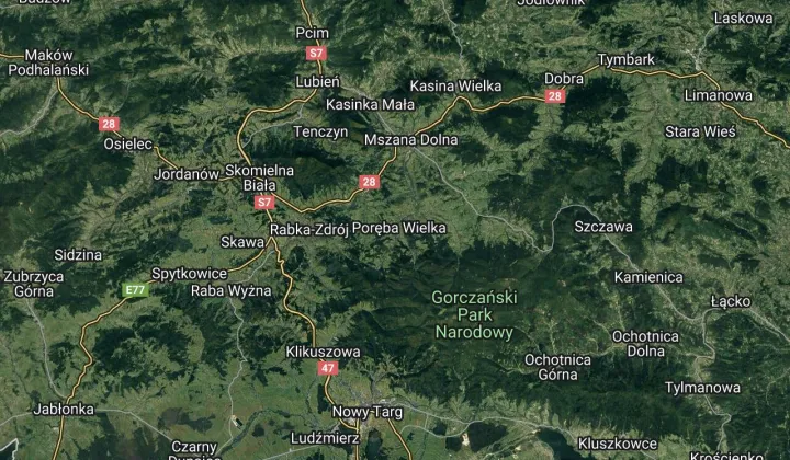 Działka rolna Poręba Wielka Chlipały