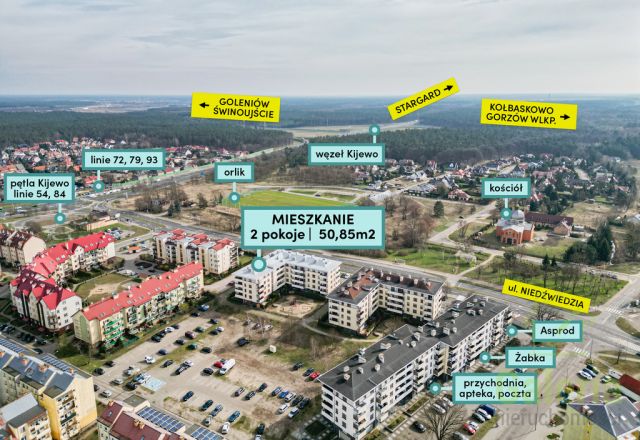 Mieszkanie 2-pokojowe Szczecin Kijewo, ul. Niedźwiedzia. Zdjęcie 20