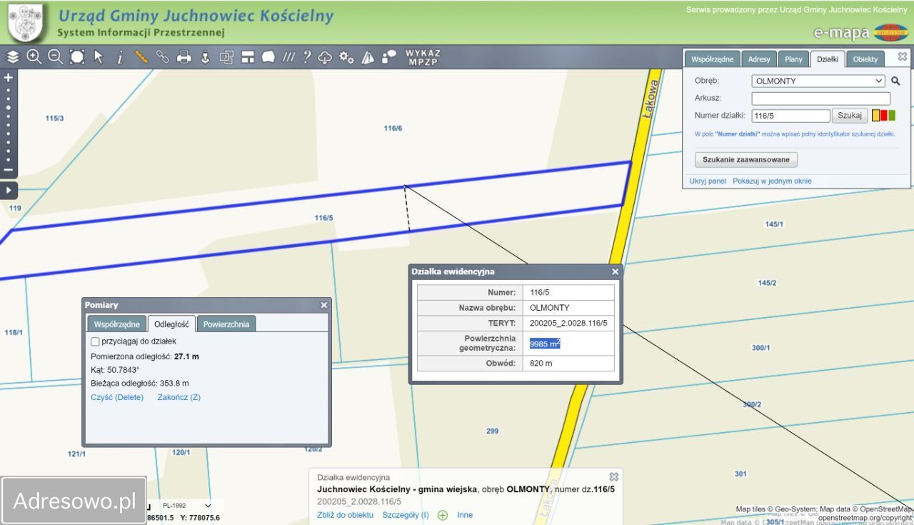 Działka rolna Olmonty, ul. Łąkowa. Zdjęcie 2