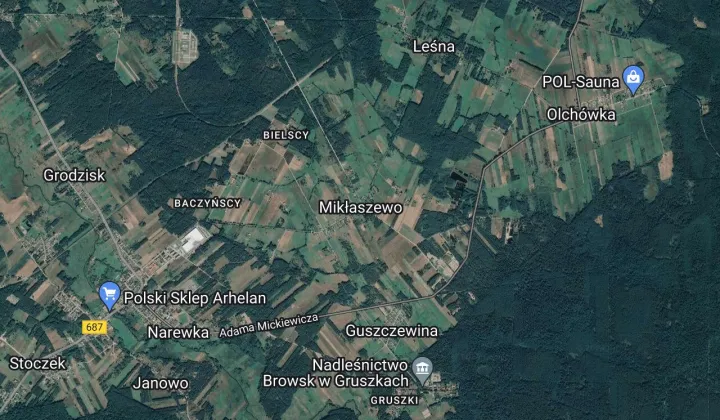 Działka budowlana Mikłaszewo Chrabuśnik