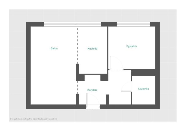 Mieszkanie 2-pokojowe Poznań Nowe Miasto, os. Powstań Narodowych. Zdjęcie 13
