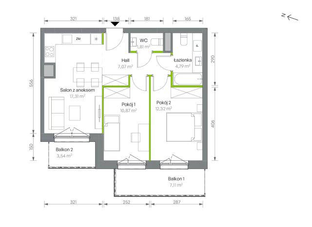 Mieszkanie 3-pokojowe Warszawa Targówek, ul. Oliwska. Zdjęcie 16