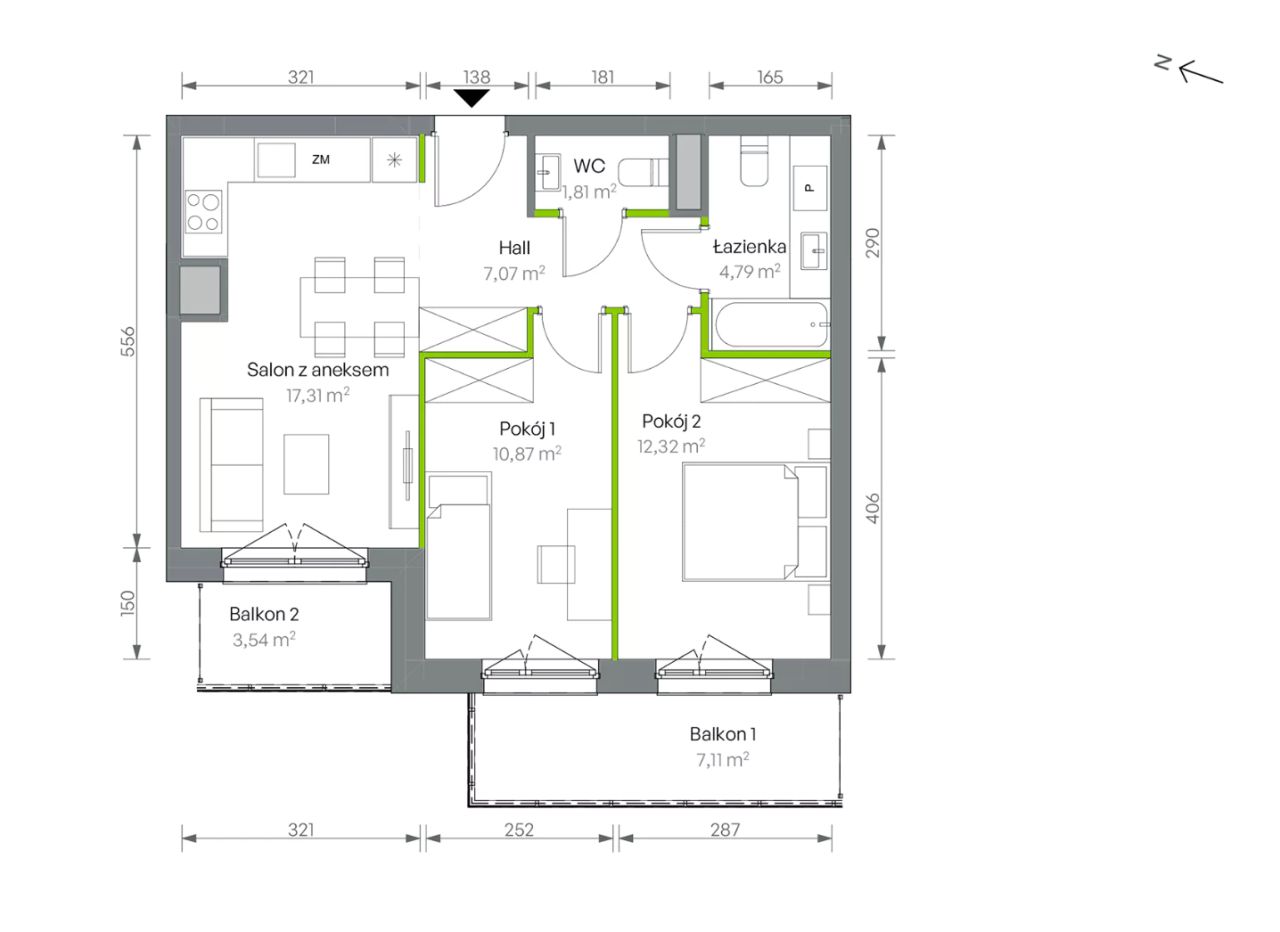 Mieszkanie 3-pokojowe Warszawa Targówek, ul. Oliwska. Zdjęcie 16