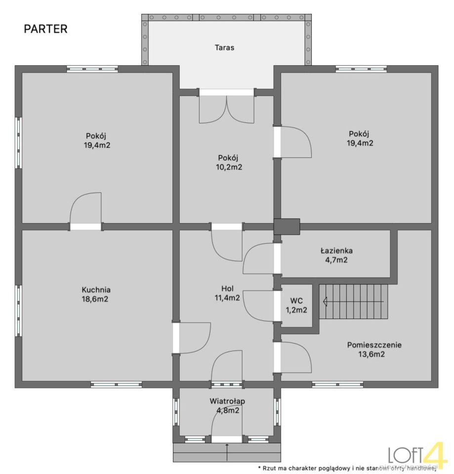 dom wolnostojący, 4 pokoje Zwiernik. Zdjęcie 16