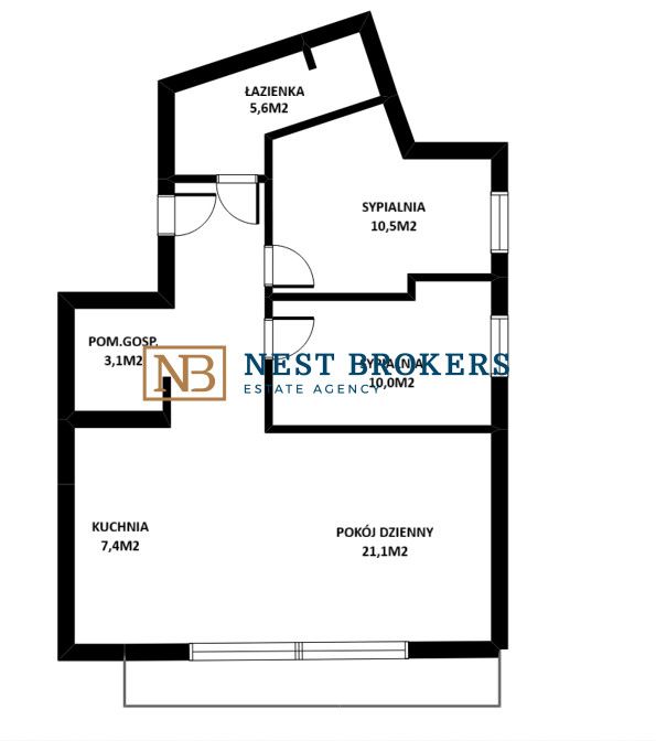 Mieszkanie 3-pokojowe Kraków Ruczaj, ul. Kobierzyńska. Zdjęcie 20