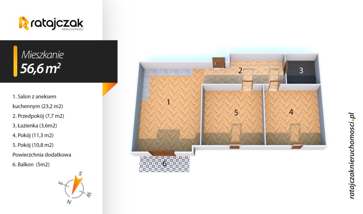 Mieszkanie 3-pokojowe Gniewino, ul. Nowa. Zdjęcie 23