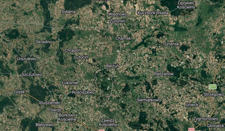 Działka rolna Bieżuń