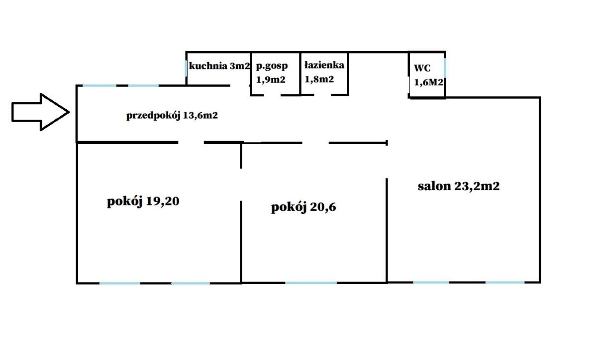 Mieszkanie 3-pokojowe Jelenia Góra Centrum, pl. Niepodległości. Zdjęcie 15