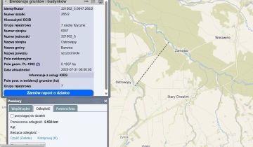 Działka budowlana Ostrowąsy