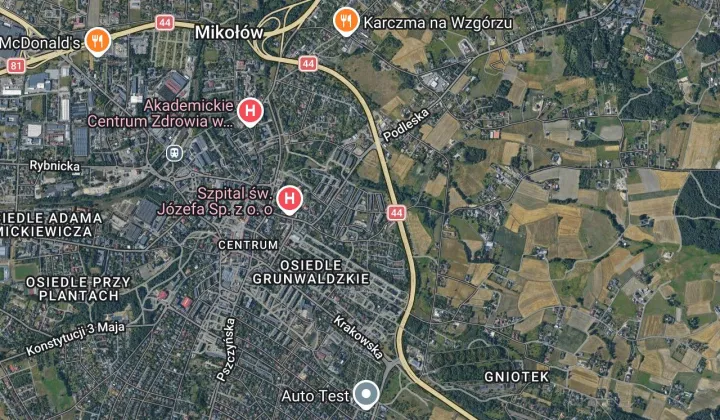 Mieszkanie 3-pokojowe Mikołów Centrum, os. Jana Kochanowskiego