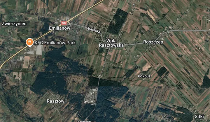 Działka budowlana Wola Rasztowska, ul. Kościelna