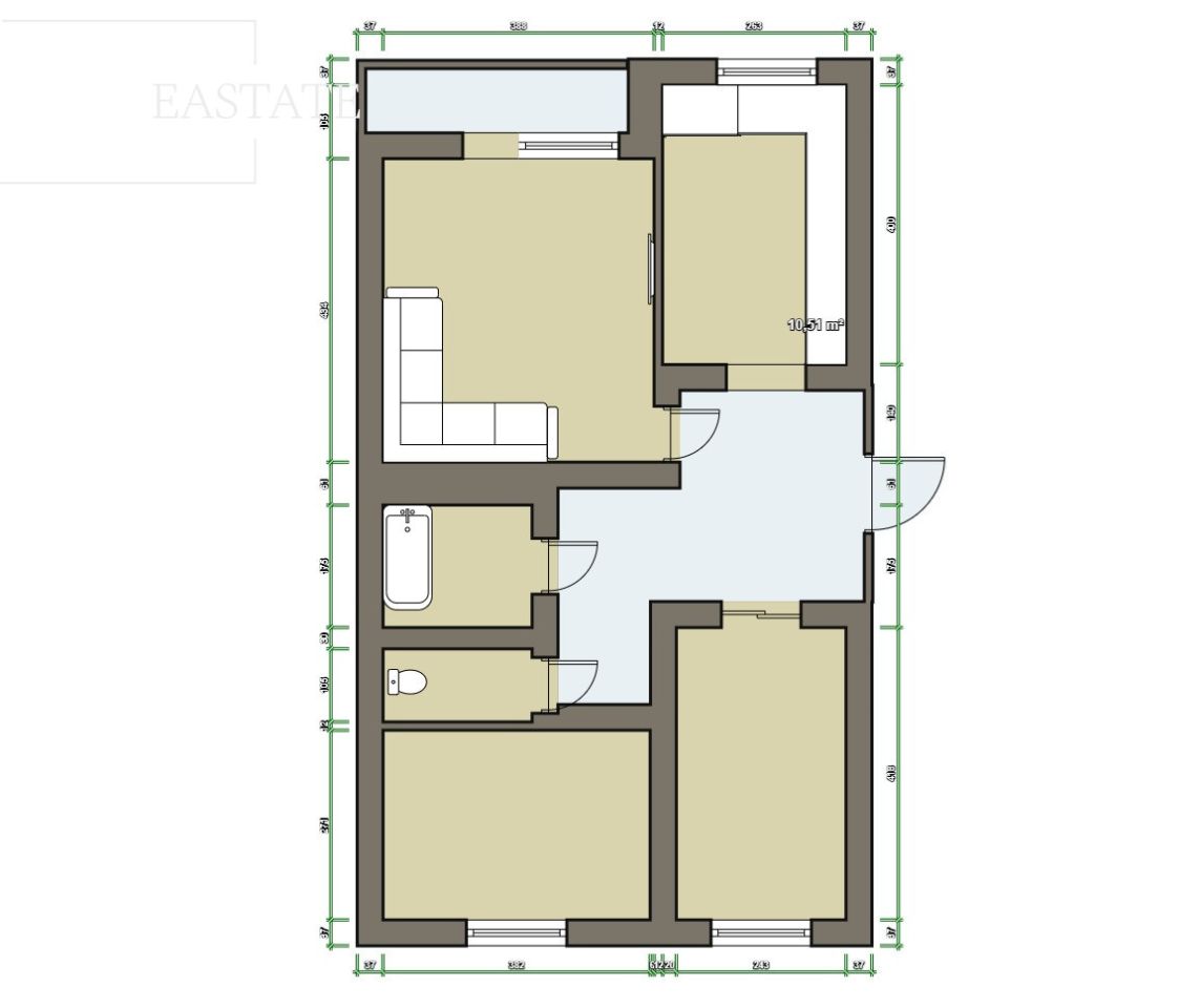Mieszkanie 3-pokojowe Warszawa, ul. Tadeusza Krępowieckiego. Zdjęcie 6