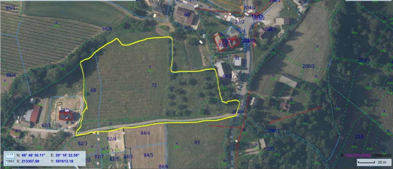 Działka rolno-budowlana Kostrza