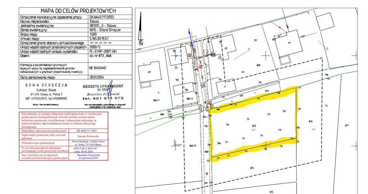 Działka budowlana Stare Strącze. Zdjęcie 3