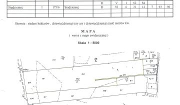 Działka rolna Studzieniec