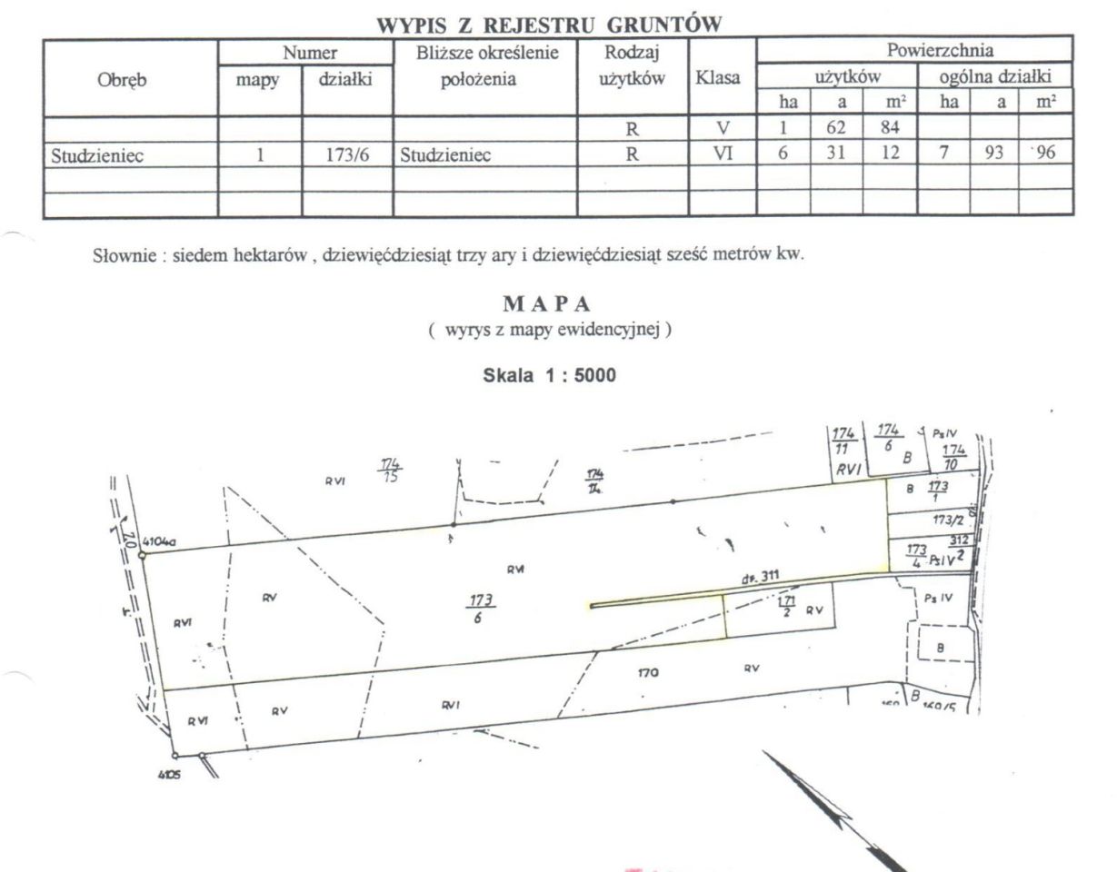 Działka rolna Studzieniec. Zdjęcie 2