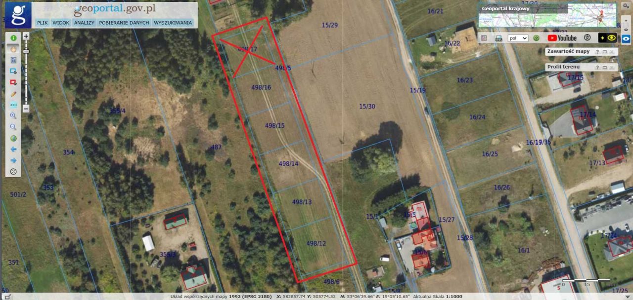 Działka budowlana Białkowo