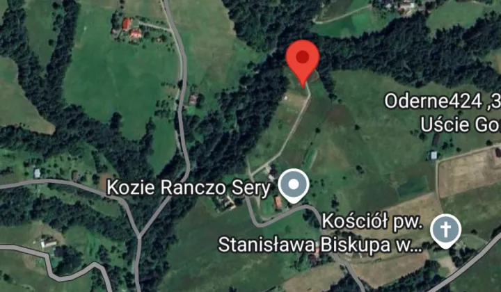 Działka budowlana Uście Gorlickie Oderne