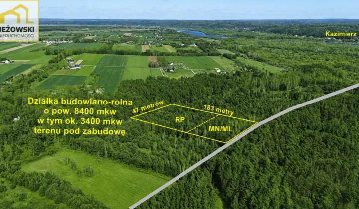 Działka budowlana Oblasy