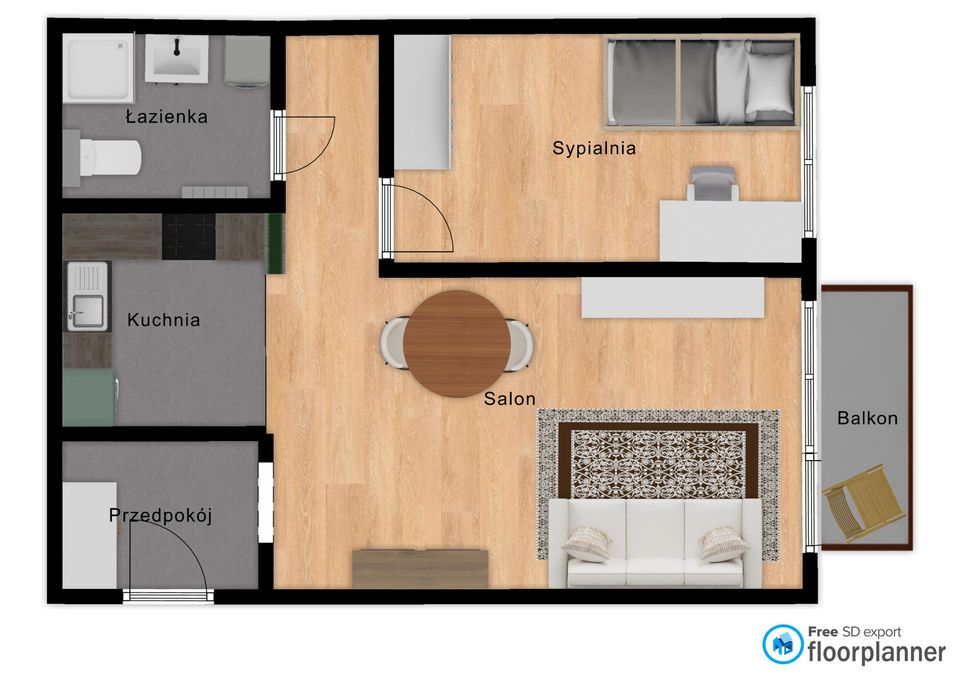 Mieszkanie 2-pokojowe Piła Centrum, ul. Staromiejska. Zdjęcie 12