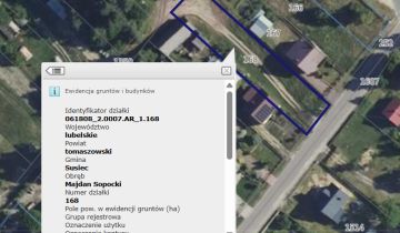 Działka rolno-budowlana Majdan Sopocki Drugi