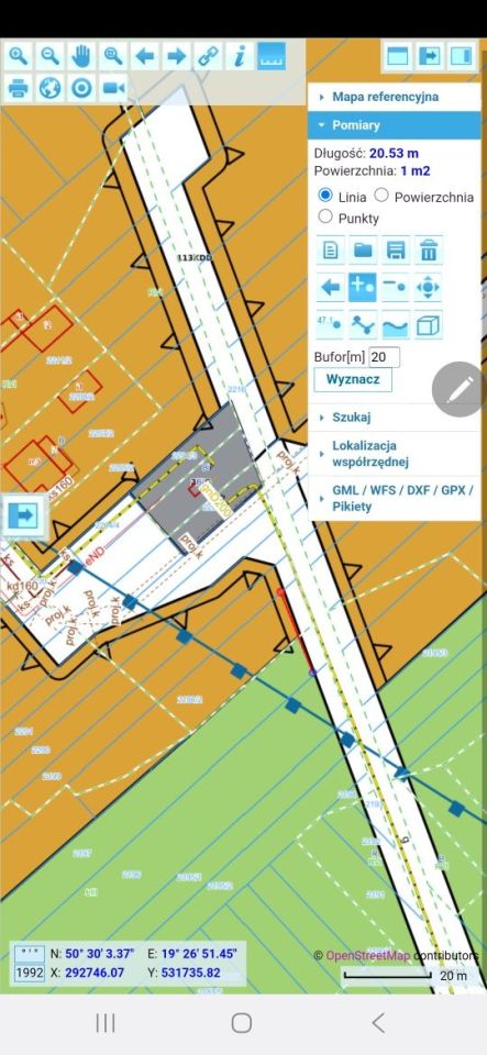 Działka rolno-budowlana Zawiercie Blanowice, ul. Wapienna. Zdjęcie 3