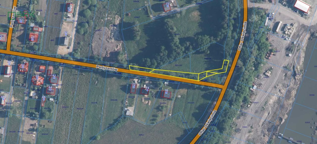 Działka Brzeszcze, ul. Partyzantów. Zdjęcie 1
