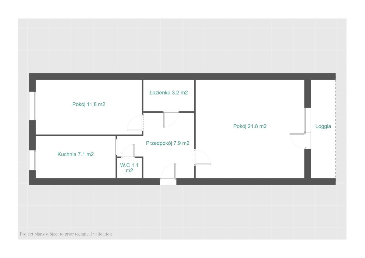 Mieszkanie 2-pokojowe Poznań Grunwald, ul. Pogorzelska. Zdjęcie 19