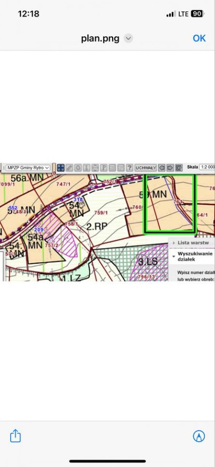 Działka budowlana Rytro. Zdjęcie 4