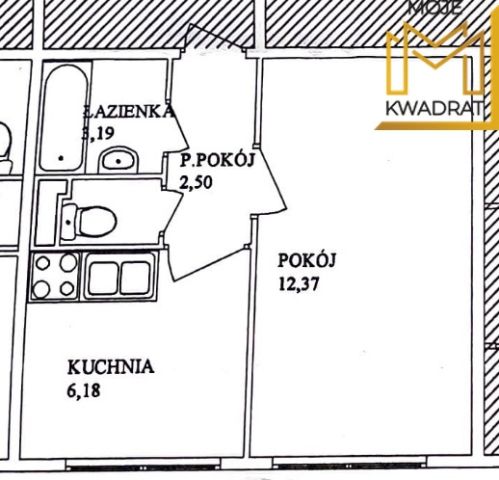 Mieszkanie 1-pokojowe Bełchatów. Zdjęcie 4