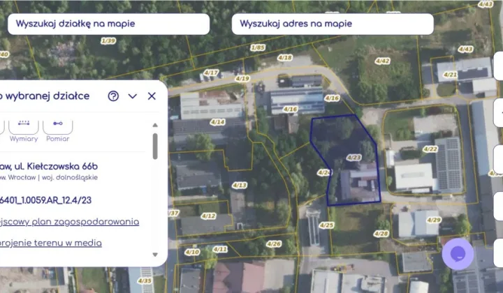 Działka inwestycyjna Wrocław Psie Pole, ul. Kiełczowska