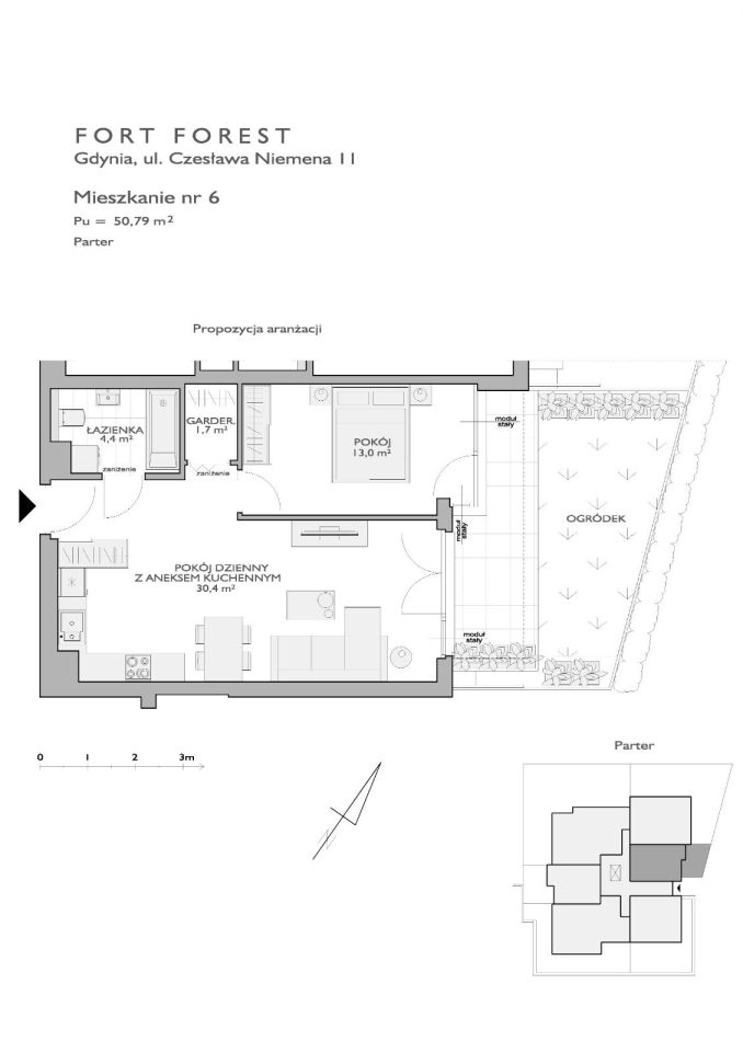Mieszkanie 2-pokojowe Gdynia Chwarzno-Wiczlino, ul. Czesława Niemena. Zdjęcie 20