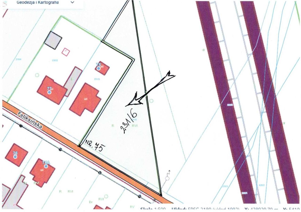 Działka rolno-budowlana Łódź Widzew, ul. Feliksińska. Zdjęcie 3