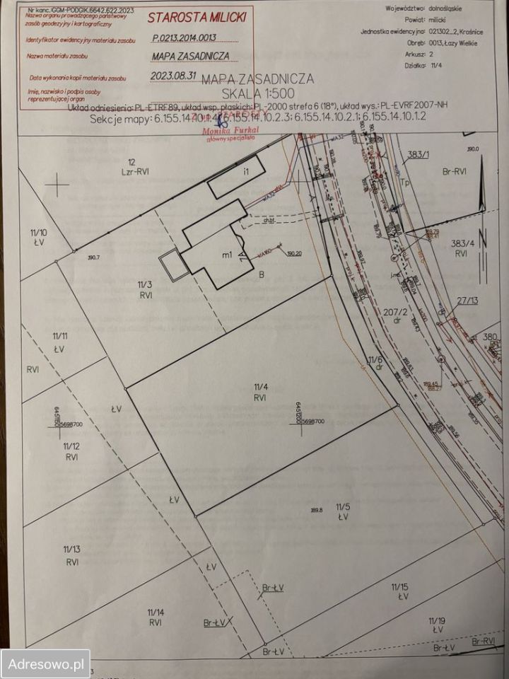Działka budowlana Łazy Wielkie. Zdjęcie 3