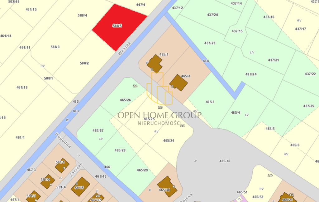 Działka budowlana Chrząstawa Mała, ul. Wesoła. Zdjęcie 4