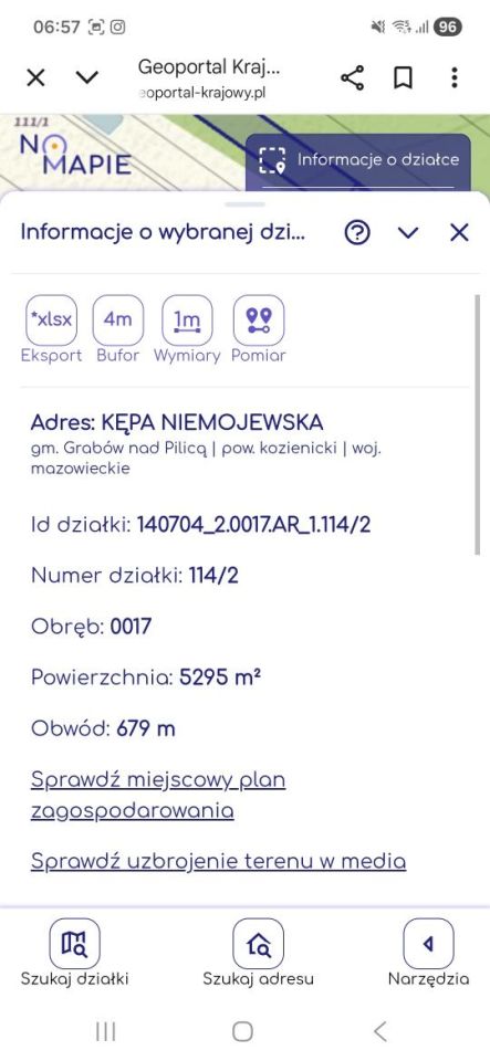 Działka leśna Kępa Niemojewska. Zdjęcie 4