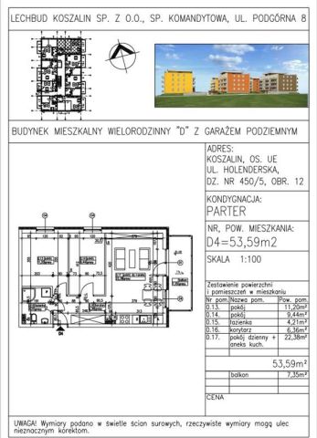 Mieszkanie 3-pokojowe Koszalin, ul. Holenderska. Zdjęcie 7
