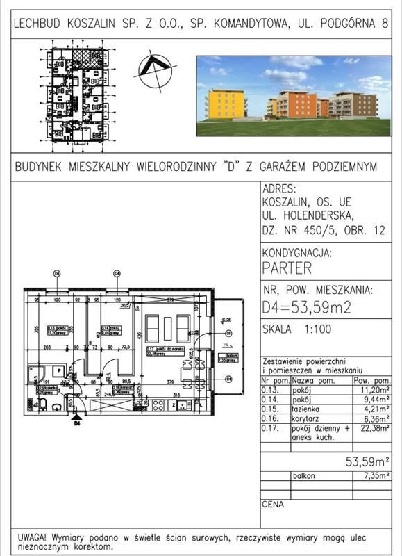Mieszkanie 3-pokojowe Koszalin, ul. Holenderska. Zdjęcie 7