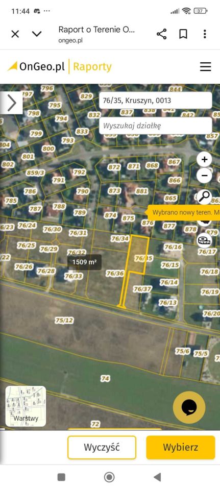 Działka budowlana Kruszyn, ul. Szafirowa. Zdjęcie 2