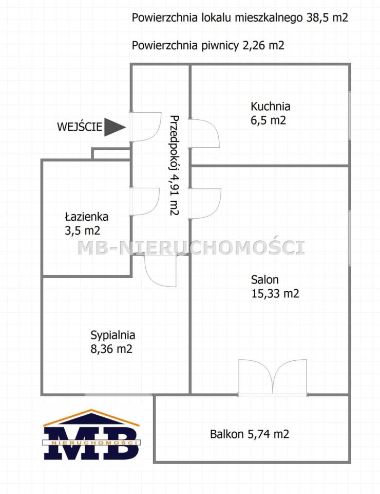 Mieszkanie 2-pokojowe Dywity, ul. Franciszka Hynka. Zdjęcie 15