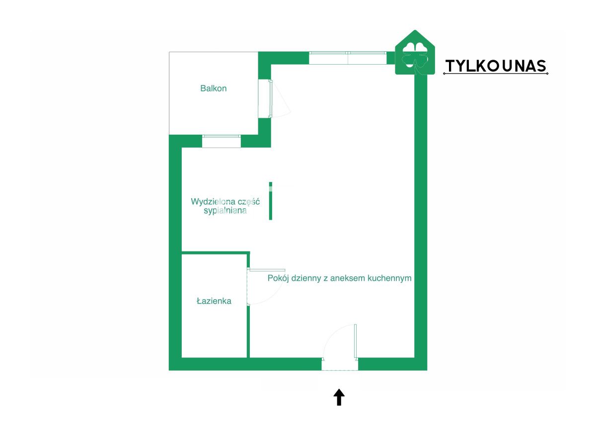 Mieszkanie 1-pokojowe Gdańsk Letnica, ul. Starowiejska. Zdjęcie 13