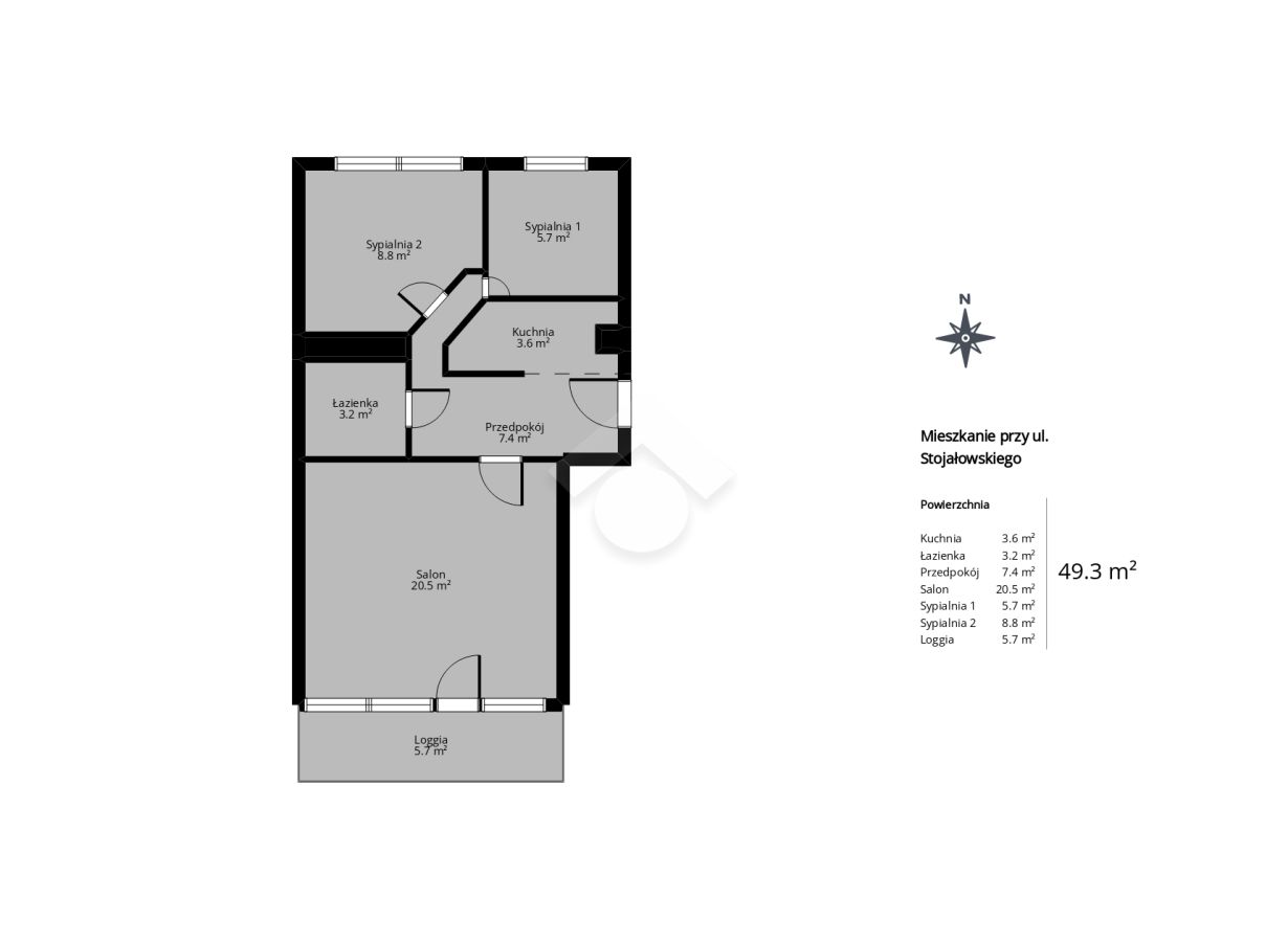 Mieszkanie 3-pokojowe Kraków Kurdwanów, ul. Stanisława Stojałowskiego. Zdjęcie 11